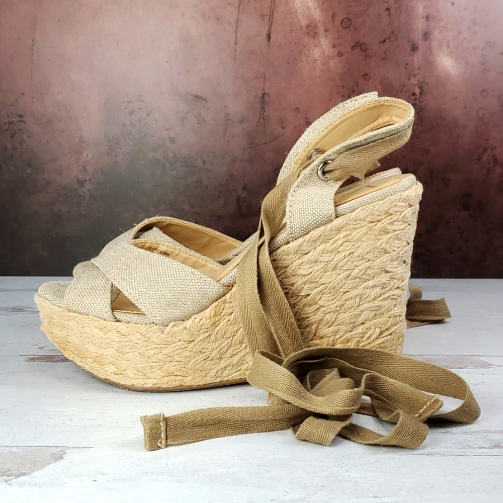 Esme Lace Up Espadrilles